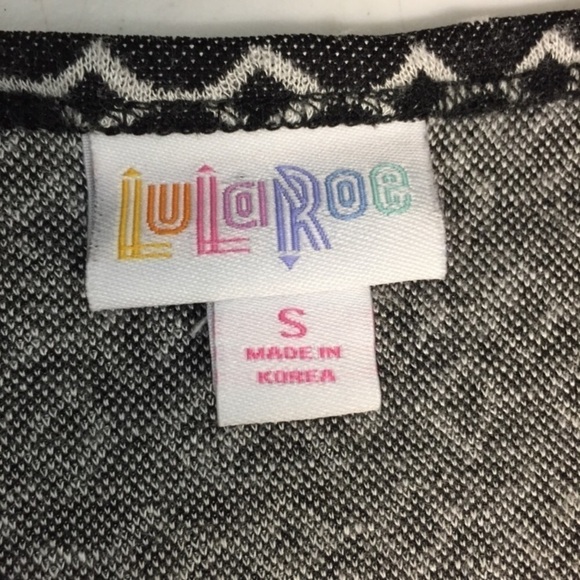 LULAROE JULIA Dress Black  White Geometric - Picture 3 of 6